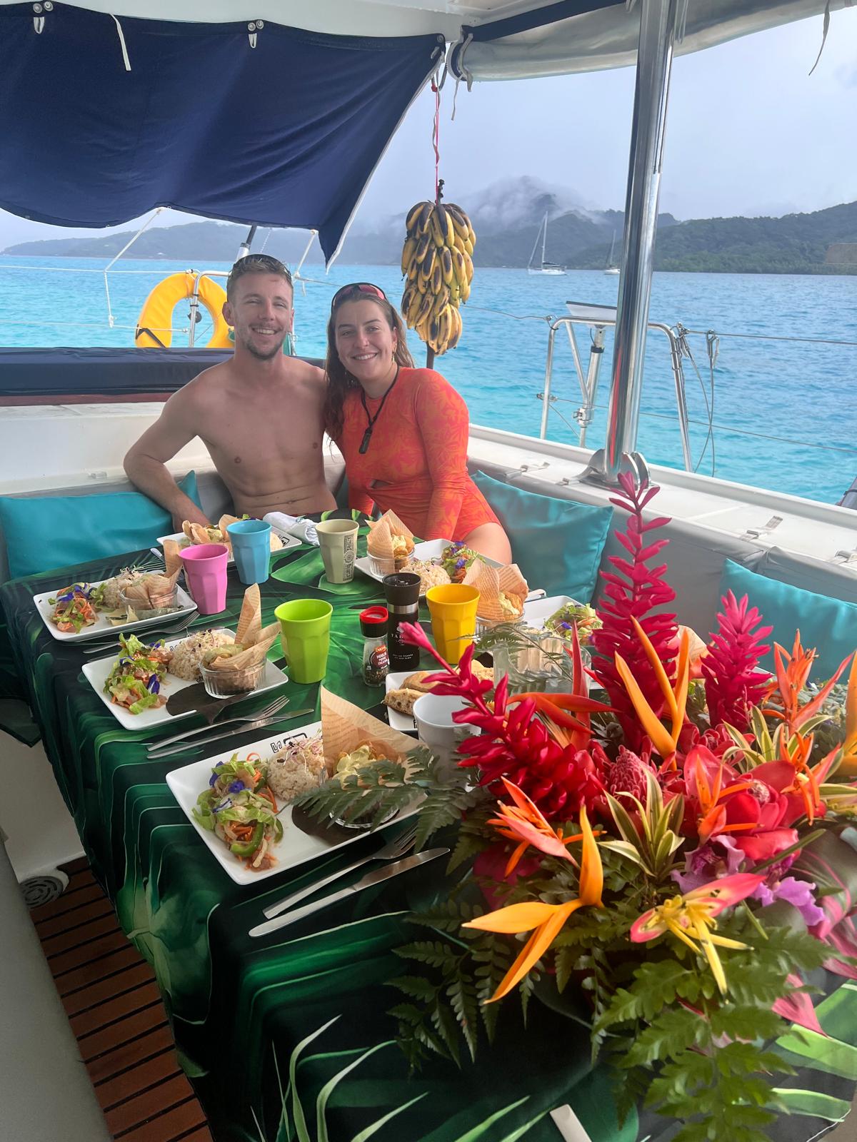 repas exotique en Polynésie